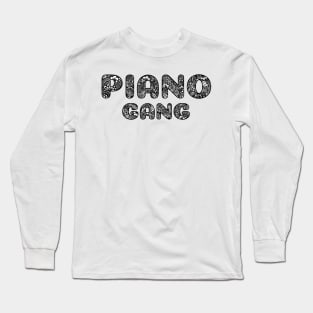 Piano Gang Zentangle Logo Long Sleeve T-Shirt